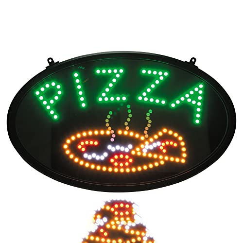 Winco Pizza LED знак со обвивка за прашина