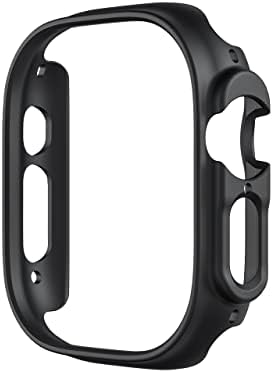 2 пакет куќиште компатибилен за капакот на браник на Apple Watch Ultra 49mm, тврд компјутер браник за лице за ултра додатоци за Apple Watch,