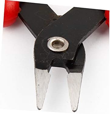 X-Dree 5 Долга винилна рачка со бакарна жица Дијагонална сечење клешти црвена (5 '' Манго Ларго де Винило Кортадор де Аламбре де Кобер Аликатс
