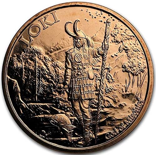 Жиг Про Продавница Нордиските Бог Серија 1 мл .999 Чист Бакар Круг/Предизвик Монета