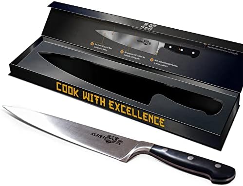 Кума Повеќенаменски Готвач Нож - 8 Инчен Професионален Остар нож-Кујнски Нож За Сечење, Сечкање И Коцкање Со Неспоредливonomономски Зафат