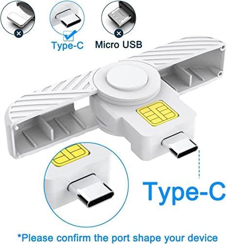 Тип C ЦАЦ Читателот, одделот за одбрана Воена USB C Заеднички Пристап ЦАЦ Читач на картички, USB Smartfold Тип C Smart Card Reader PIV