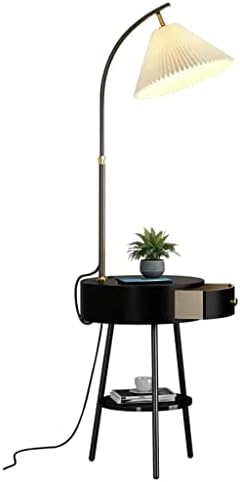 Yfqhdd кабинет вертикален тип Интегрирани ламби и фенери Нордиска дневна соба чај табела за подни ламби поставена рамка за содржина