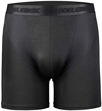 Боксерски шорцеви за мажи спакуваат секси еластични панталони тенок сушење на машки спортски рамни здив бргу долги брифинзи со