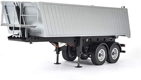 Carson 500907312 2-оска депонија приколка за седло за замена на камиони за подесување на делови за подесување модели за правење скала 1:14,