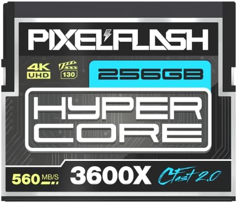256gb Pixelflash CFast 2.0 Мемориска Картичка 3600X Хиперкор 560MB/s SATA3 VPG130 CFast Картичка ЗА Dslr Филмско Видео &засилувач; Тестирана