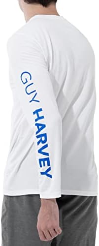 Гај Харви со долги ракави за маж со долги ракави за заштита на сонцето UPF 50+
