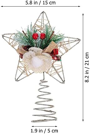 1 парчиња Креативна Новогодишна Елка Топ Ѕвезда Декор Божиќен Декор Топер Украс Декор За Прослава Забава