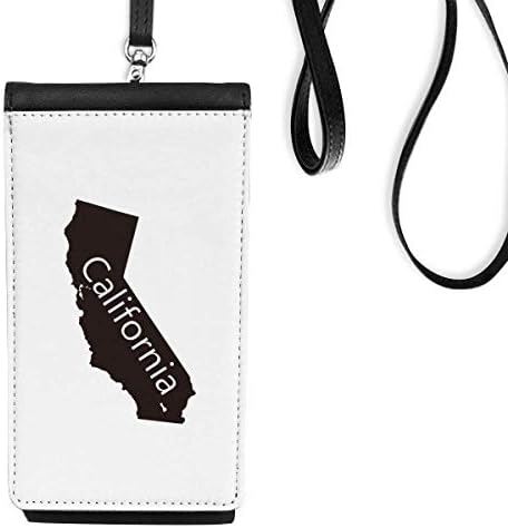 Соединетите Држави Калифорнија ја опишуваат телефонската паричник чанта што виси мобилна торбичка со црн џеб