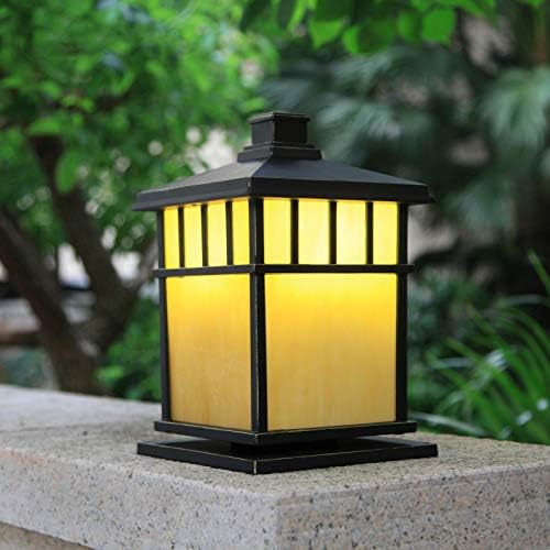 Lhllhl стигма ламба wallидна ламба квартет на отворено водоотпорна и ламба за колона што е докажана со 'рѓа, нов кинески стил