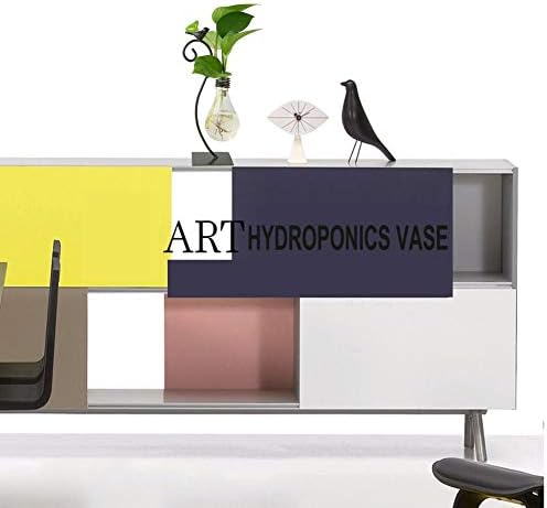 Marbrasse Desktop стакло засадување хидропоника вазна, вазна од сијалица со држач за декорација на домови, модерно креативно растение за