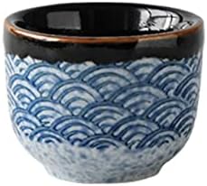 Wybw керамичка 35мл чаша 170мл сад јапонски стил морето бран за време на вина за прибор за вино