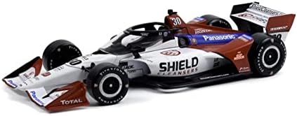 Diecast Car W/Case Case - NTT IndyCar Series, 30 Takuma Sato/Rahal Letterman Lanigan Racing, Shield Cleansers - Greenlight 11121 - 1/18