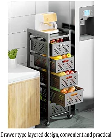 Кујнски решетки со фиоки за подот, повеќе слојни кабинети со повеќе функции, цртање на овошје и зеленчук за складирање на зеленчук и корпа за