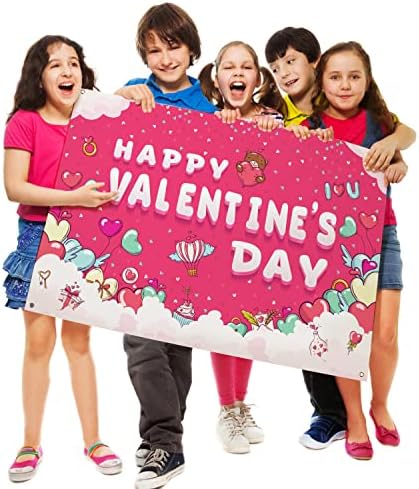 Денот На вљубените Позадина Банер Соберат Забава Црвена Розова Љубов Срце Партија Украси Голема Фотографија Позадина За Денот На Вљубените