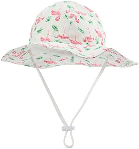 Durio upf 50+ Заштита на сонце широко, девојче девојче сонцето капа, симпатична летна плажа бебе сонце капаче девојче капи.