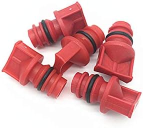 КОМОК 5 парчиња Црвен Тон Компресор За Воздух Машки Дијаметар На Конец 18мм Пластично Капаче За Дишење Масло