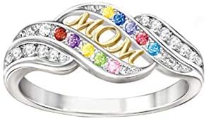 Прстени за венчавки и ангажмани за жени подарок подарок празник за мајчински женски прстен ден злато позлатен дијамант