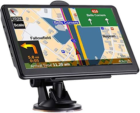 ГПС Навигација За Автомобил, Најнова Мапа За 2023 година, 7 инчен Екран На Допир Вистински Глас Што Се Зборува Во Насока На Вртење По Вртење