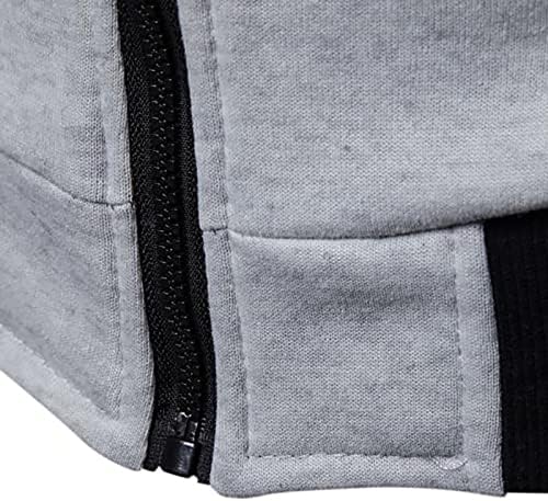 Uofoco плус џемпери со големина Менс пролет на отворено долги ракави коктаил удобен кабел плетен џемпер лапел лента топло со топло со