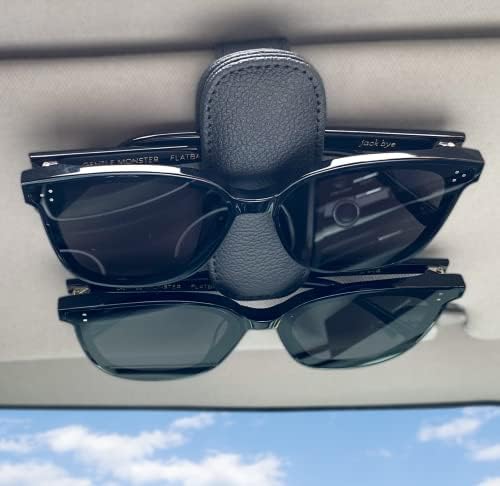 Држач за сонце за стакло за автомобил, магнетна кожа за очила за очила за автомобил, додатоци за визир на квадратни автомобили