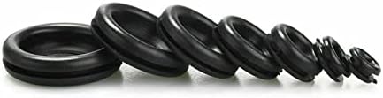 Заштитна калем од гума од 170 парчиња, двострана црна гумена дупка, приклучок за задржување на електрична жица за заптивка
