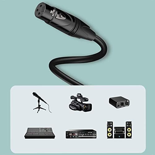 XLR балансирана жица, XLR машко до женски кабел отпорен на солза од 19,7 метри ПВЦ материјал за микрофон за ДВД
