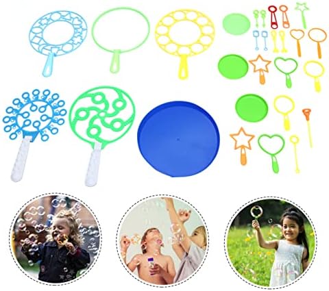Clispeed 28pcs Постави меур алатка Деца подароци за деца Подароци за подароци за правење играчки за играчки гигантски меурчиња