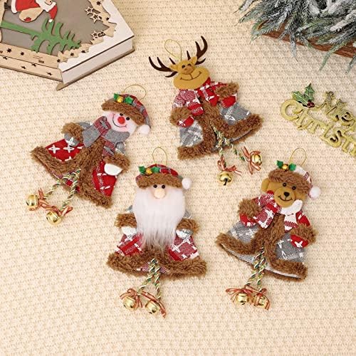 Божиќен приврзок, Божиќен приврзоци со лангар симпатична декоративна полиестерска Божиќна дрво другар украс за украси за украси за забави