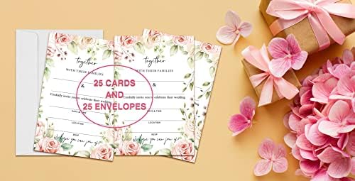 Цветни Картички За Покана За Свадба-Поканете Картон За Свадбени Забави Приеми-25 Картички И 25 Пликови