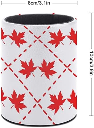Канада Црвен јавор за лисја печатено пенкало Куп за молив за организатор на биро за шминка за четка за четки за домашна канцеларија во училница