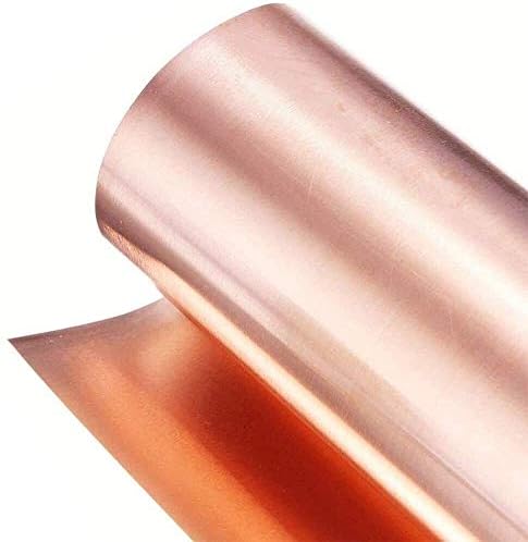 Havefun метална бакарна фолија бакарен лист 99,9% бакарен Cu метален лим фолија 0. 3x300x1000mm за аеро -вселенска занаетчиска,