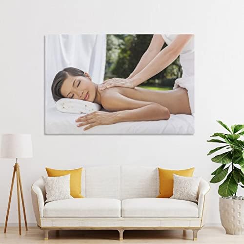Постери за убавина за салони за убавина, цело тело масажа за масажа спа -постер платно сликање wallидна уметност постер за дневна
