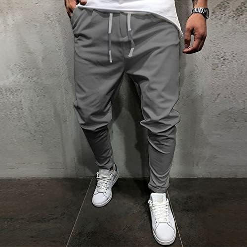 Панталони за вежби за салата HTHLVMD Атлетски џогери кои трчаат џемпери за мажите боди -билдинг со џебови