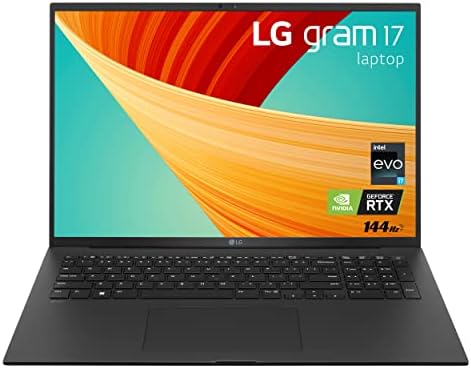LG Грам 17 Лесен Лаптоп, Intel 13-Ти Генерал Core I7 Evo Платформа, Windows 11 Home, NVIDIA RTX3050 4GB ГРАФИЧКИОТ ПРОЦЕСОР, 32GB RAM