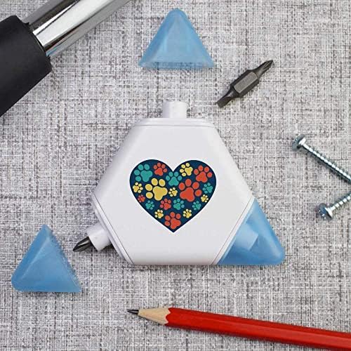 Компактна мулти -алатка на Azeeda 'Paw Print Heart'