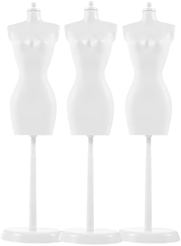 Toyvian 3 парчиња фустан за фустани за кукли стојат кукла облека за поддршка на држач за поддршка на модел на кукли за манекенки