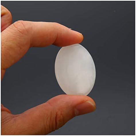 FOPURE природен кристал груб 1 парчиња природен кристален камен селенит Загрижени камења за смирувачка масажа релаксација 40 *