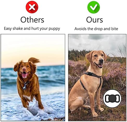 Држач за јака на кучиња Airtag за Apple Airtags Анти-изгубени држач за означување на воздухот, компатибилен со јаки за кучиња со