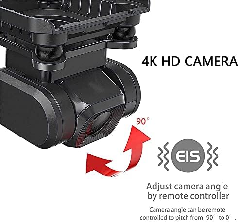 Змејско деца со возрасни деца со 4K FPV Видео камера со висока дефиниција, EIS само стабилизирање на тава за навалување на четири авиони