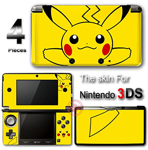 Pokemon Pikachu Cute Skin Vinyl Decal Scrowter Cover NEW 2 за Nintendo 3DS