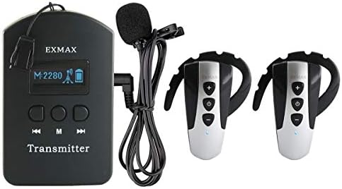 Exmax EXD-6824 Безжичен аудио туристички водич Систем Симултана опрема за толкување на опрема Преведувач КИТ ЦРКИ ПРЕВОД УПОТРЕБА ЗА ОБРАЗОВАНИЕ