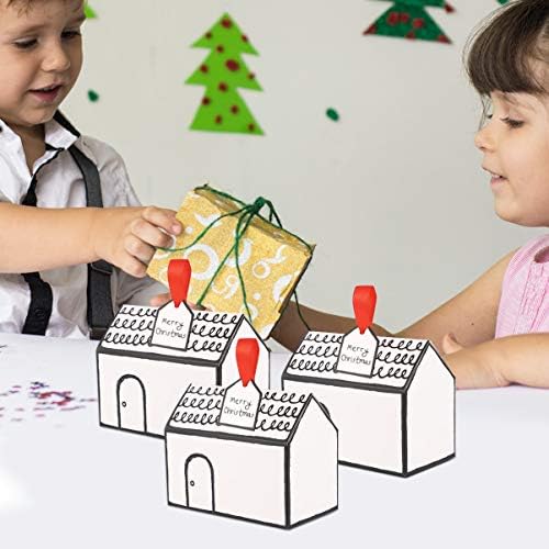 ТОЈАНДОНА Кајас Де Регало 12 Парчиња Божиќна Кутија Божиќни Кутии За Лекување Декоративна Хартија Божиќна Кутија За Бонбони Кутија За Пакување