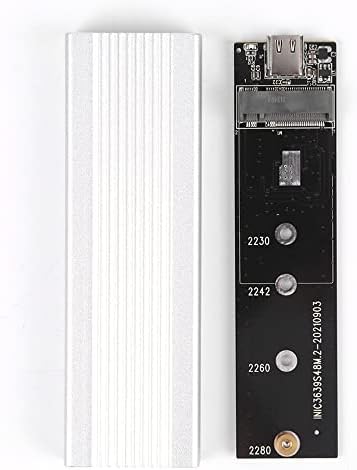 Huiop M. 2 NVMe/Двоен Протокол Мобилни Хард Диск СЛУЧАЈ USB3. 1 Тип-Ц Надворешни SSD Комплет Алуминиумска Легура Школка Сребро