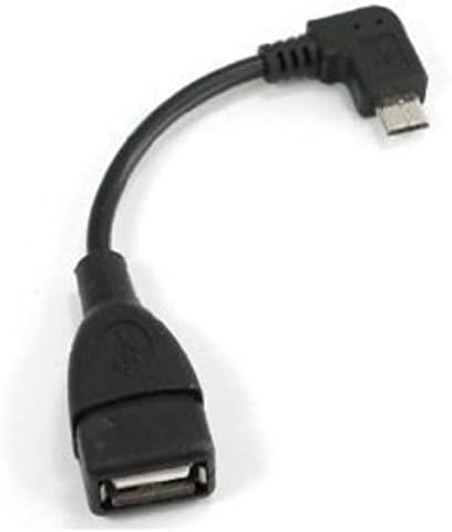 OutdoorsHope 90 степени USB 2.0 Femaleенски до микро Б машки конвертор домаќин OTG адаптер кабел