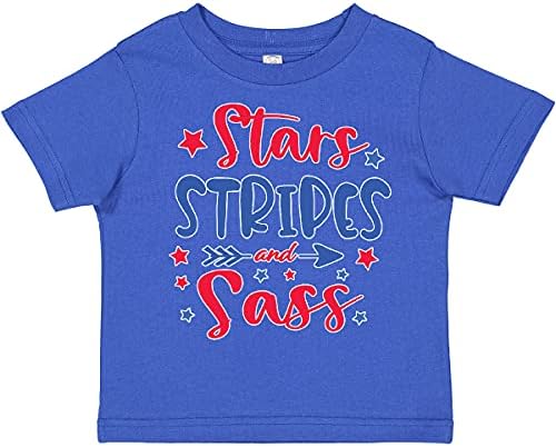 Inktastic 4-ти јули starsвезди ленти и маица со мали и црвени црвени starsвезди