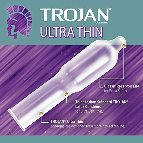 Тројански ултра тенки подмачкани кондоми - 3 брои, пакет од 6