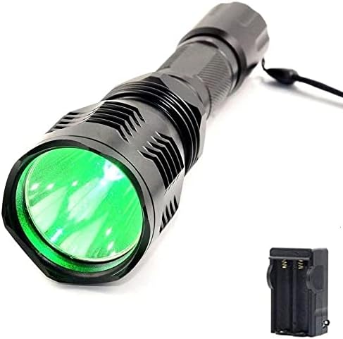Bestsun Green Lunting Flashlight Flashlight 1000 лумен, 350 јарди долг дострел зелена светлина тактичка светлина тактичка светлина
