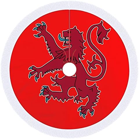 Знаме На Шкотска Лав Неконтролираното Елка Здолниште Со Ресни Божиќ Одмор Кат Декорација Печатење