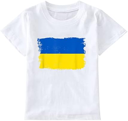 Неонска облека за момчиња дете бебе деца девојки девојки ја поддржуваат Украина Јас стојам со Украина украинско знаме t големи